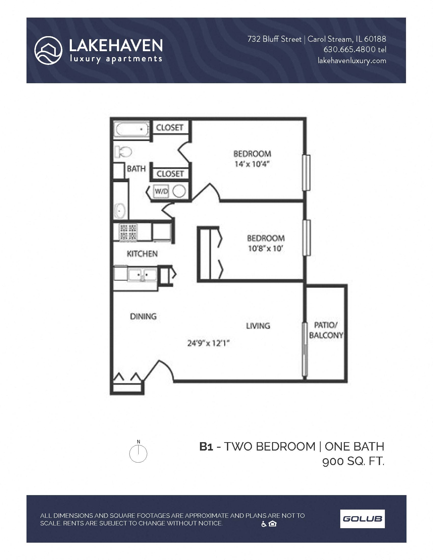 2 Bed 1 Bath (340b1r) - Renovated